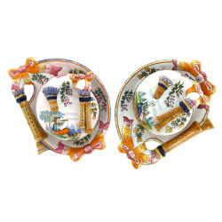 HENRIOT Quimper - Paire de fromagers en 