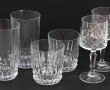 Lot de verrerie: 6 verres à pied d'un mo