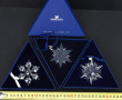 SWAROVSKI - 3 décorations de NOEL en BO