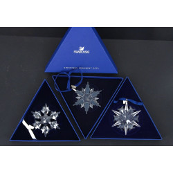 SWAROVSKI - 3 décorations de NOEL en BO