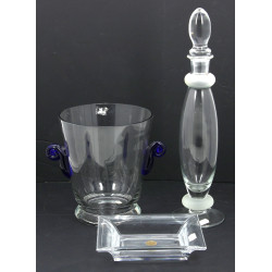 Lot de verreries modernes : seau à champ