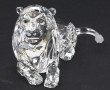 SWAROVSKI - Lion couché en cristal, H 6,