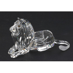 SWAROVSKI - Lion couché en cristal, H 6,