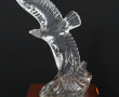 "Oiseau en vol", cristal moulé H 26,5 cm