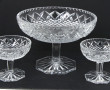 Service à crème en cristal moulé compren