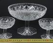 Service à crème en cristal moulé compren