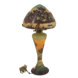 LA ROCHERE - Lampe champignone en verre 